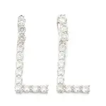 Brass Micro Pave Clear Cubic Zirconia Pendants