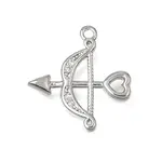 Brass Micro Pave Clear Cubic Zirconia Pendants