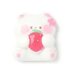 Strawberry Bear Theme Opaque Resin Cabochons