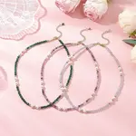 White Jade and Amethyst Necklaces