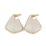 Brass Enamel Stud Earrings