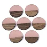 Transparent Resin & Walnut Wood Pendants