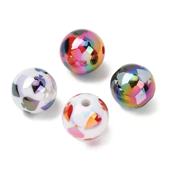 UV Plating Opaque Acrylic Beads