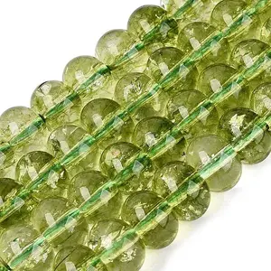 Crackle Transparent Glass Beads Strands