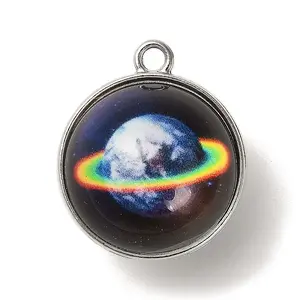 Galaxy Theme Luminous Glass Ball Pendants