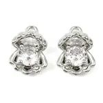 Brass Micro Pave Cubic Zirconia Pendants