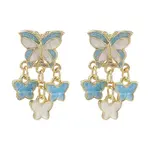 Butterfly Enamel Stud Earrings