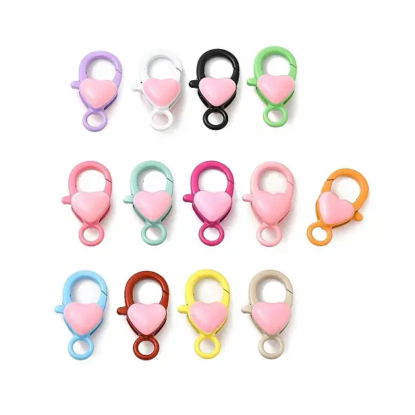 Spray Painted Alloy Lobster Claw Clasps