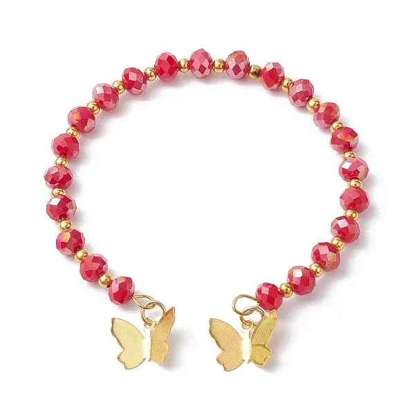 Glass Round Beaded Cuff Bangles