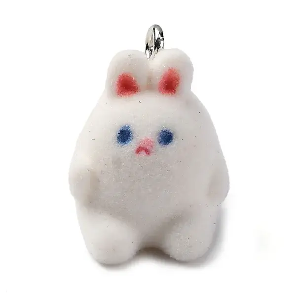 Flocky Animal Resin Pendants