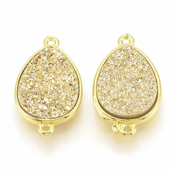Druzy Resin Links Connectors