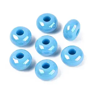 Opaque Acrylic European Beads
