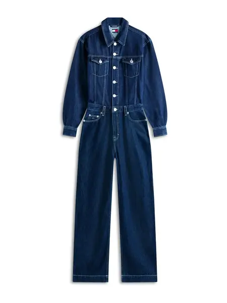 Tommy Jeans Overal  modrá denim