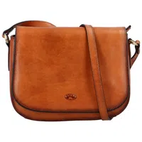 Dámská kožená crossbody kabelka světle hnědá - Katana Pure