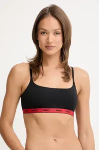 HUGO braletka bavlnená s elastanom TWIN BRALETTE DESIGN