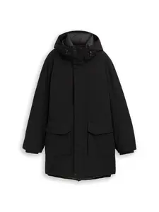 TOM TAILOR DENIM Zimná parka  čierna