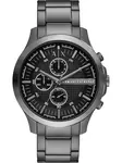 ARMANI EXCHANGE Analógové hodinky  čadičová / čierna / biela