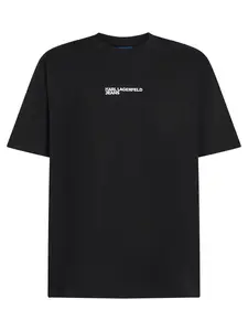 KARL LAGERFELD JEANS Tričko  čierna / biela