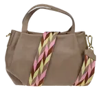 NovaKabelka.cz Tea Taupe s přídavným popruhem