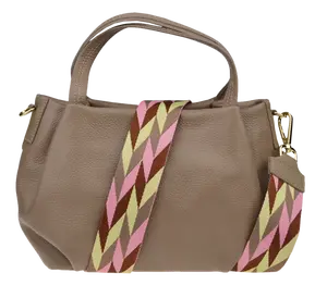 NovaKabelka.cz Tea Taupe s přídavným popruhem