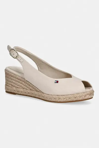 Tommy Hilfiger sandály na klínk dámské MID WEDGE ESPAD SLINGBACK