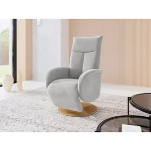 Sit & More RELAXAČNÍ KŘESLO, textil, barvy stříbra