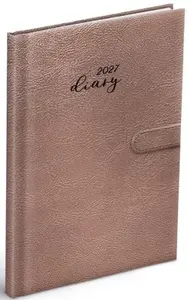Diář 2027 T805 PU růžový s magnet
