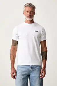 Karl Lagerfeld  tričko pánské bavlněné s elastanem