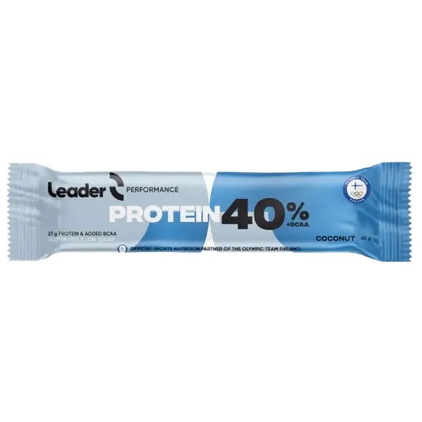 LEADER 40% Protein Bar 68g - oříšek