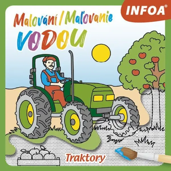 Malování / Maľovanie  vodou - Traktory (poškozená)