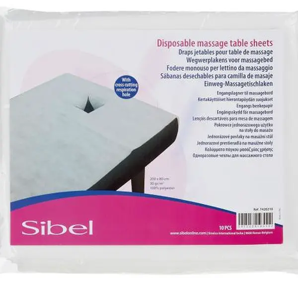 Jednorázový povlak na masážní stůl Sibel 10 ks - 200 x 80 cm (7420218) + dárek zdarma