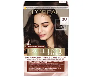 Permanentní barva Loréal Excellence Universal Nudes 3U tmavá hnědá - L’Oréal Paris + dárek zdarma