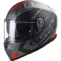 Moto přilba LS2 FF811 Vector II Splitter Matt Titanium Red M (57-58)