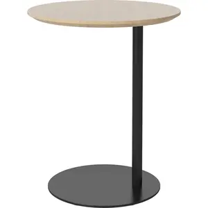 Odkládací stolek Pillar, více variant - Bolia Varianta: bílý dub, černá lakovaná ocel