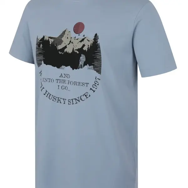 Husky Tee Moon M XL, light blue Pánské bavlněné triko