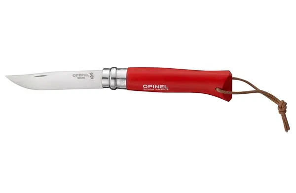 Opinel VR N°08 Inox trekking červená Zavírací nůž