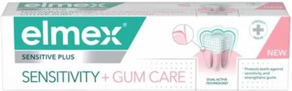 Elmex Zubní pasta pro citlivé zuby a dásně Sensitive Plus Sensitivity + Gum Care 75 ml
