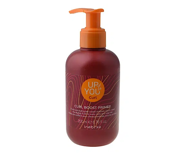 Stylingový krém pro definici vlnitých a kudrnatých vlasů Inebrya Up To You Curl Boost Primer - 200 ml + dárek zdarma