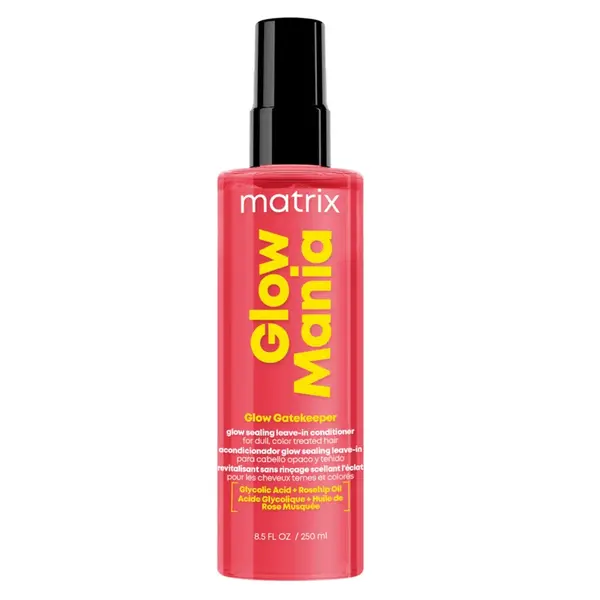 Bezoplachový termoochranný kondicionér pro ochranu a lesk matných barvených vlasů Matrix Glow Mania - 250 ml + dárek zdarma