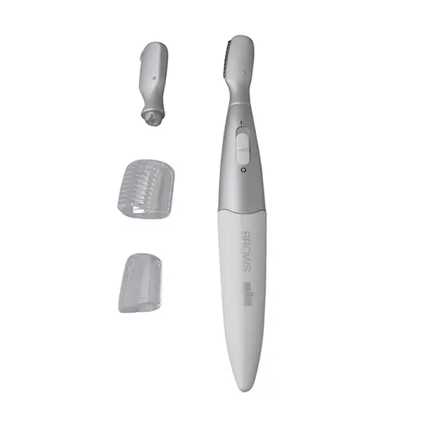 Zastřihovač obočí Braun Mini Precision Trimmer FG 1106 - bílo-stříbrný + dárek zdarma