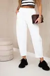 Kesi Włoski Kalhoty s kapsami Summer Punto ecru