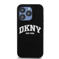 Zadní kryt DKNY Liquid Silicone Arch Logo MagSafe pro Apple iPhone 15 Pro, black
