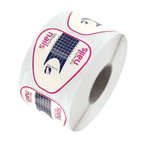 Jednorázové samolepicí šablony na prodloužení gelových a akrylových nehtů Sibel Nail Forms - 500 ks (6101060) + dárek zdarma