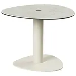 Belluti KONFERENČNÍ STOLEK, šedohnědá, šedobílá, kov, sklo, keramika, 58/58/46-64 cm