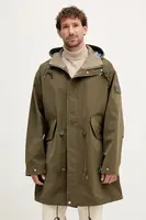 Bunda Tommy Hilfiger zelená barva, přechodná, MW0MW40924