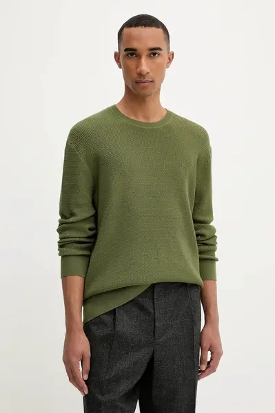 Svetr Calvin Klein pánský, zelená barva, LV04LB327G