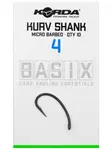 Korda háčky Basix Kurv Shank vel.4 micro barbed