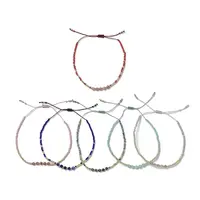 Gemstone Braided Bead Bracelets