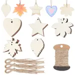 Undyed Wooden Big Pendants