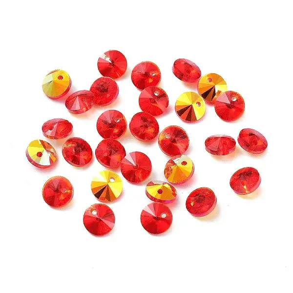 Electroplate Transparent Glass Beads